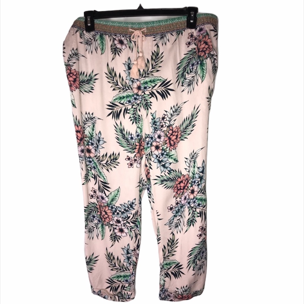 American Vintage Floral crop pants XL